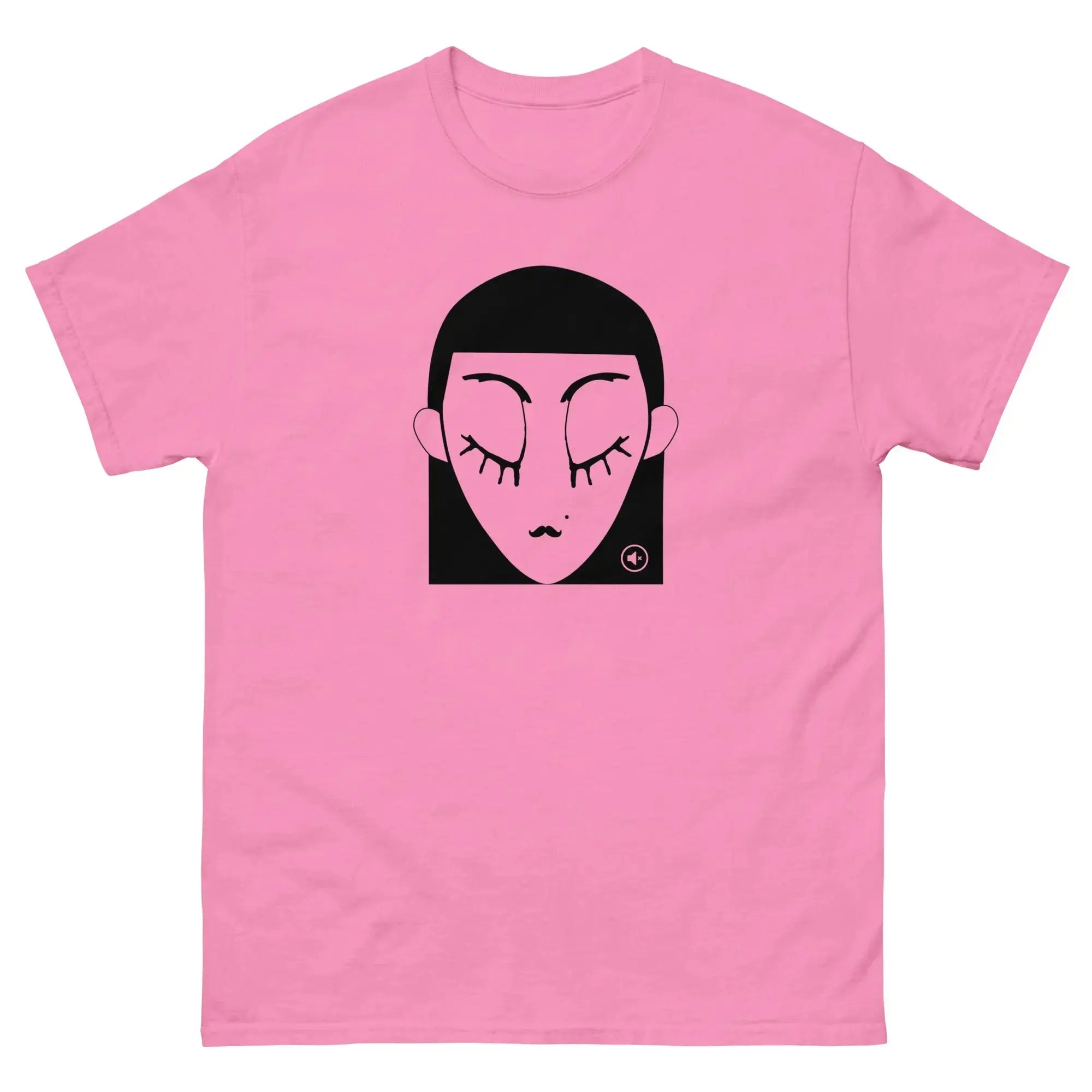 "Unisex graphic t-shirt Plain Black – minimalist streetwear Mute Mode"