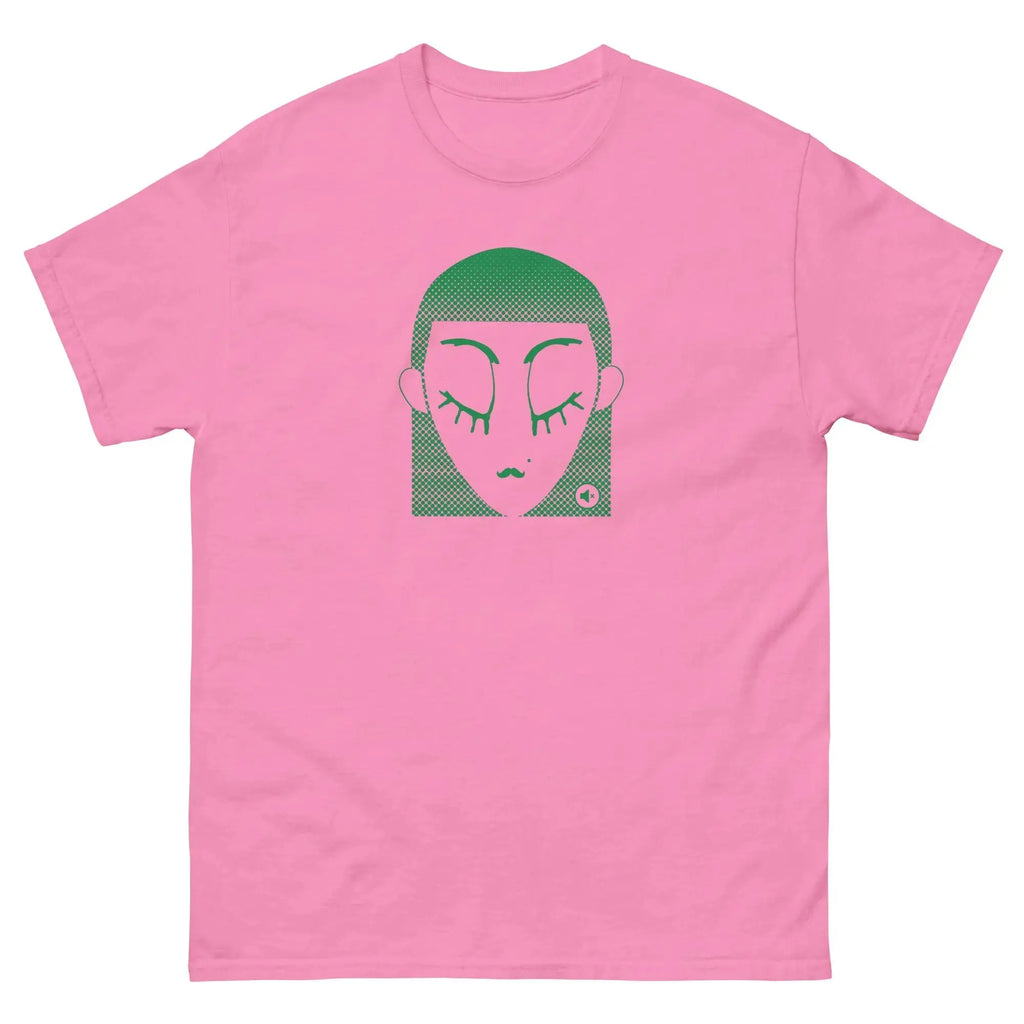 Unisex graphic t-shirt Green Dot – minimalist streetwear Mute Mode