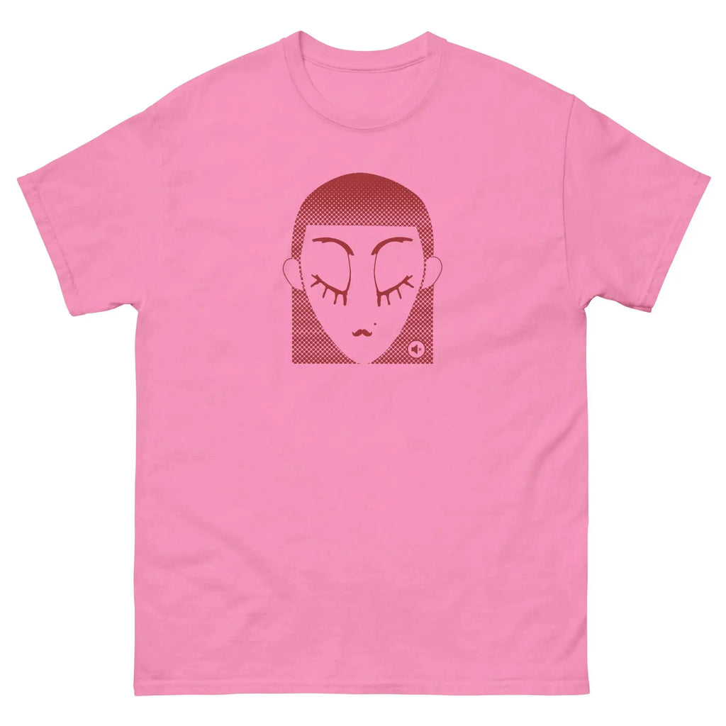 Unisex graphic t-shirt Red Dot – minimalist streetwear Mute Mode