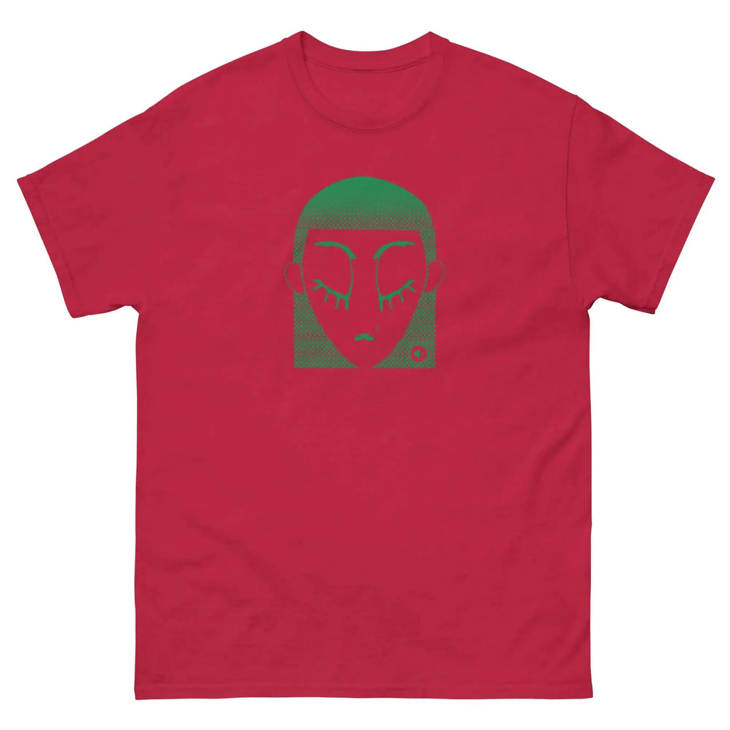 Unisex graphic t-shirt Green Dot – minimalist streetwear Mute Mode