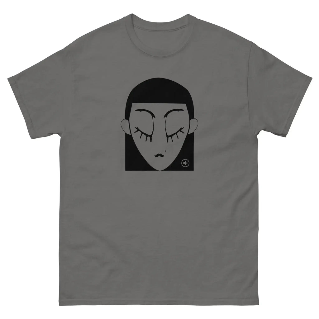 "Unisex graphic t-shirt Plain Black – minimalist streetwear Mute Mode"