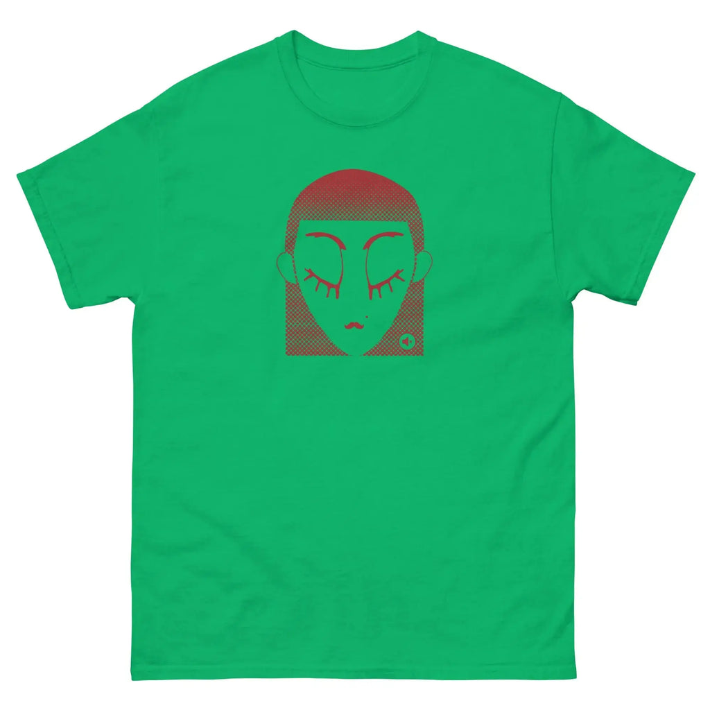 Unisex graphic t-shirt Red Dot – minimalist streetwear Mute Mode