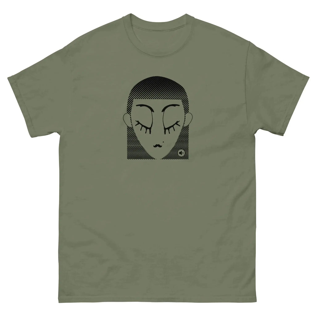 Unisex graphic t-shirt Black Dot – minimalist streetwear Mute Mode