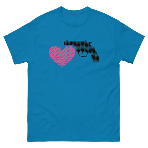 Unisex graphic statement t-shirt | Love Hate - Choose Love, Not Guns - trendsparent_ees