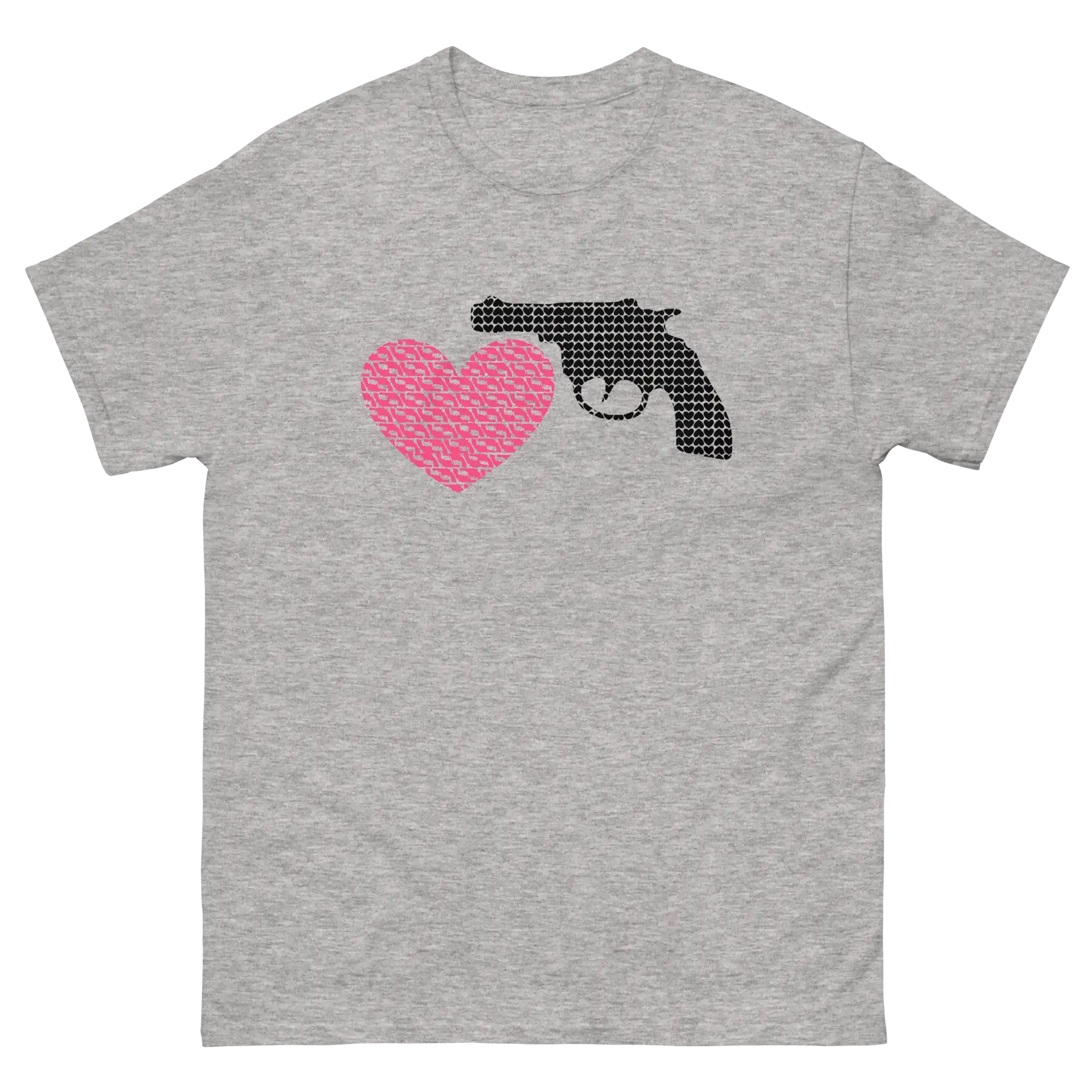 Unisex graphic statement t-shirt | Love Hate - Choose Love, Not Guns - trendsparent_ees