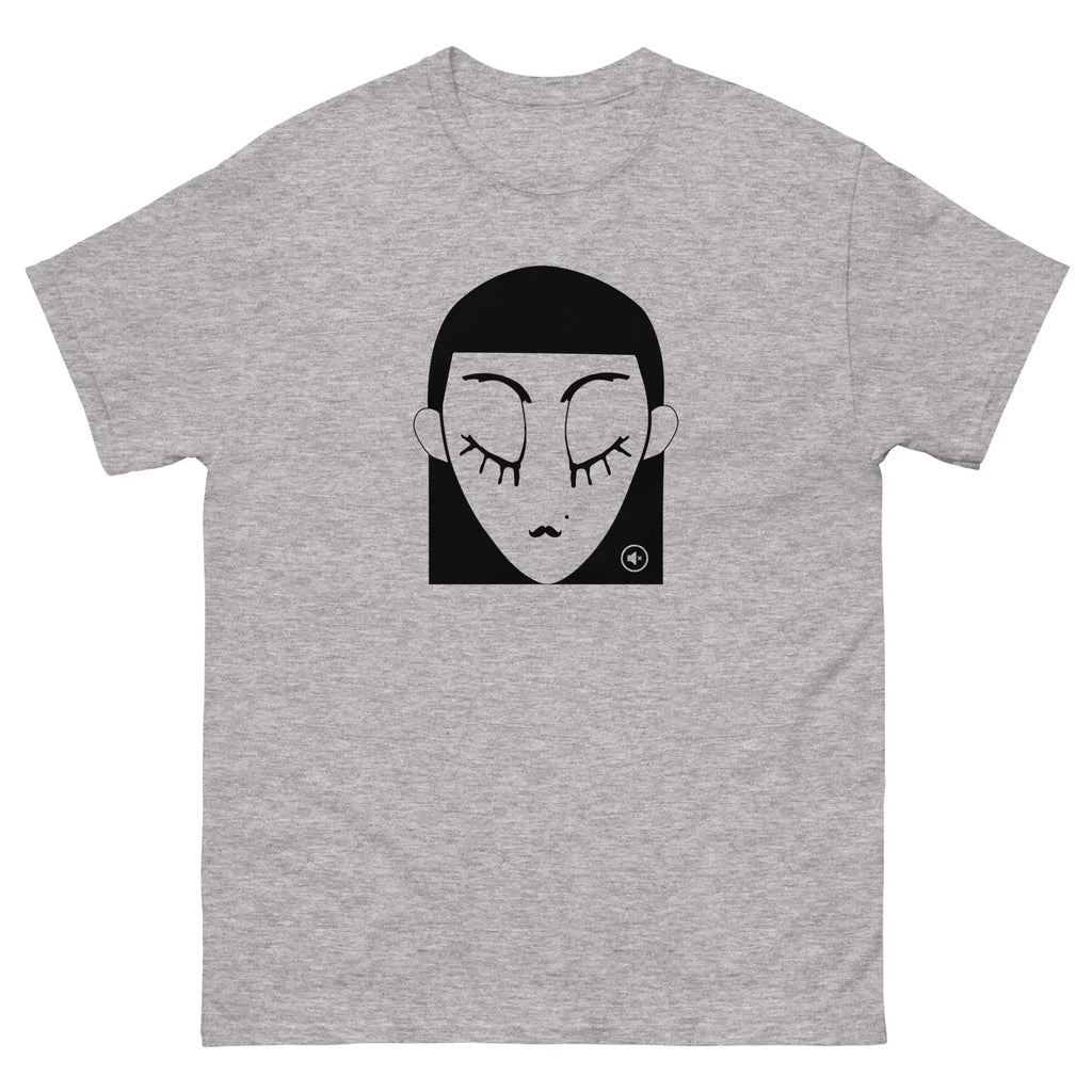 "Unisex graphic t-shirt Plain Black – minimalist streetwear Mute Mode"