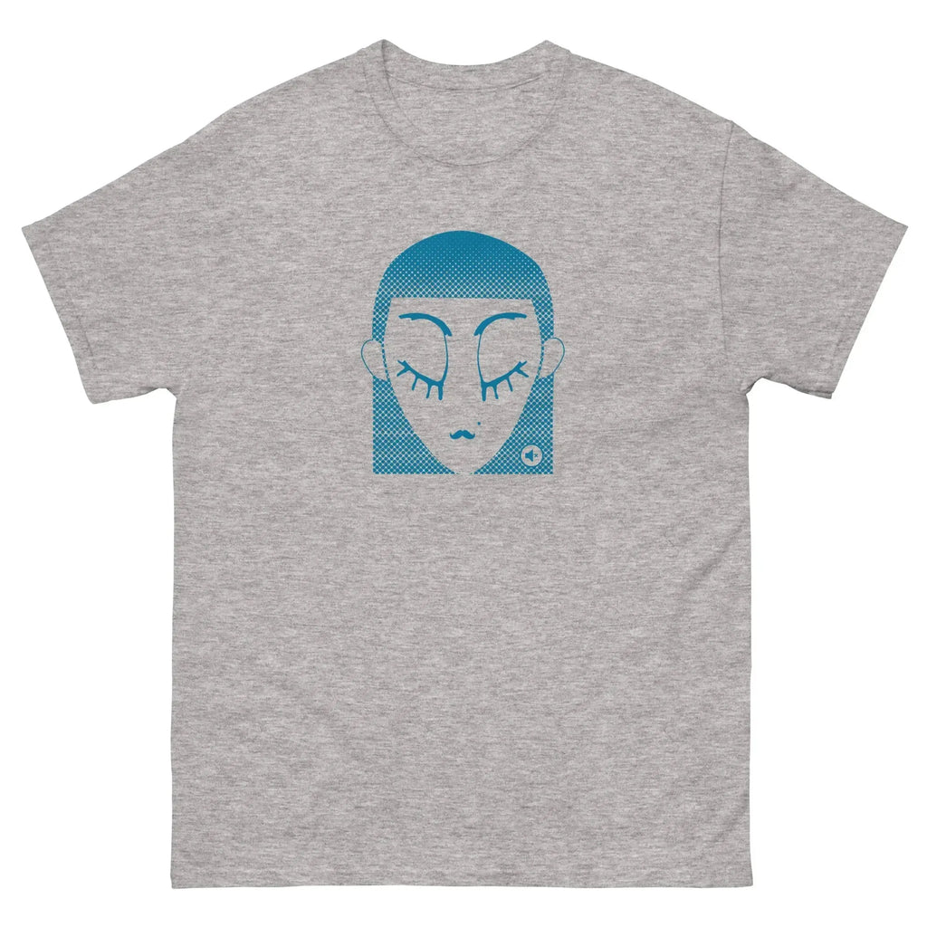 Unisex graphic t-shirt Blue Dot – minimalist streetwear Mute Mode