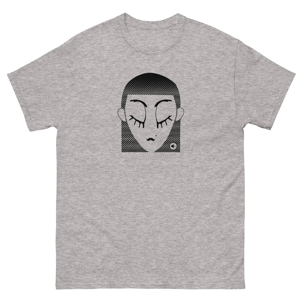 Unisex graphic t-shirt Black Dot – minimalist streetwear Mute Mode