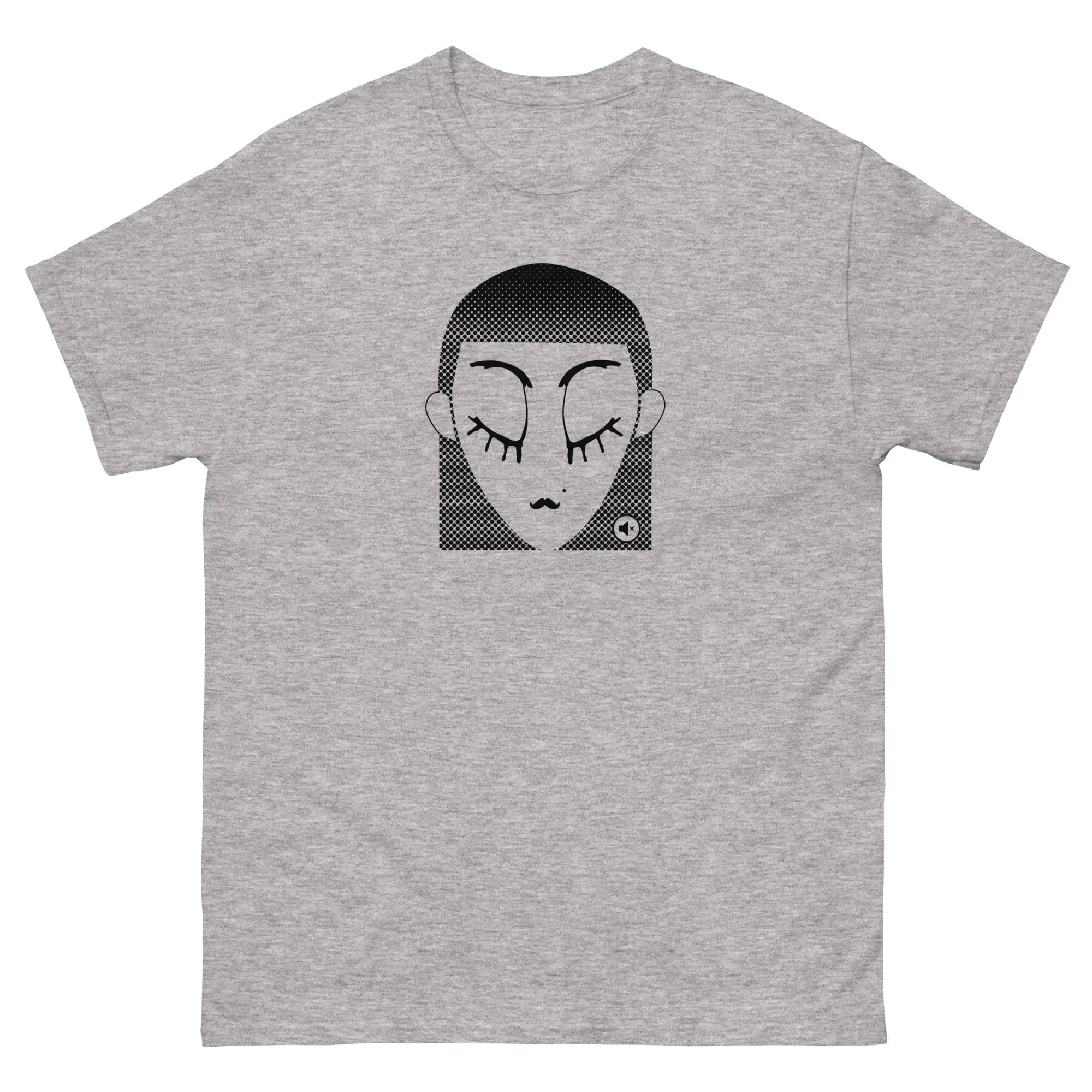 Unisex graphic t-shirt Black Dot – minimalist streetwear Mute Mode