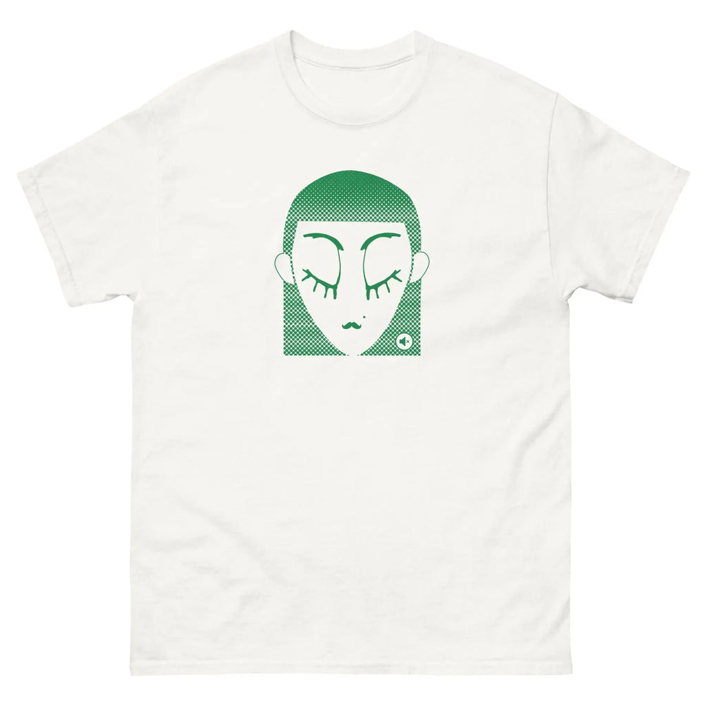 Unisex graphic t-shirt Green Dot – minimalist streetwear Mute Mode