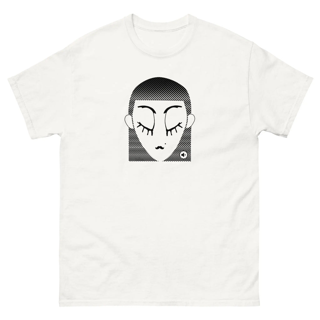 Unisex graphic t-shirt Black Dot – minimalist streetwear Mute Mode