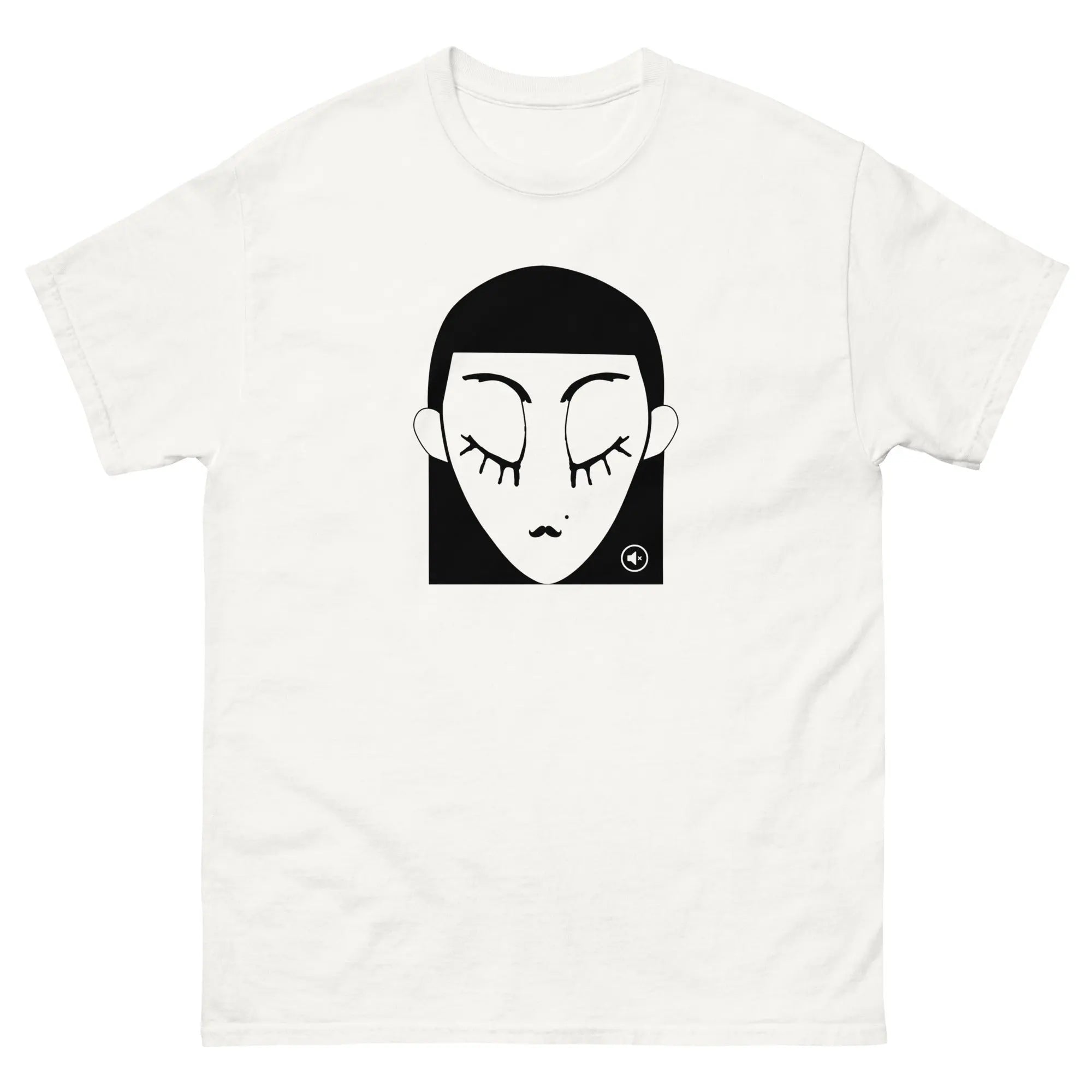 "Unisex graphic t-shirt Plain Black – minimalist streetwear Mute Mode"