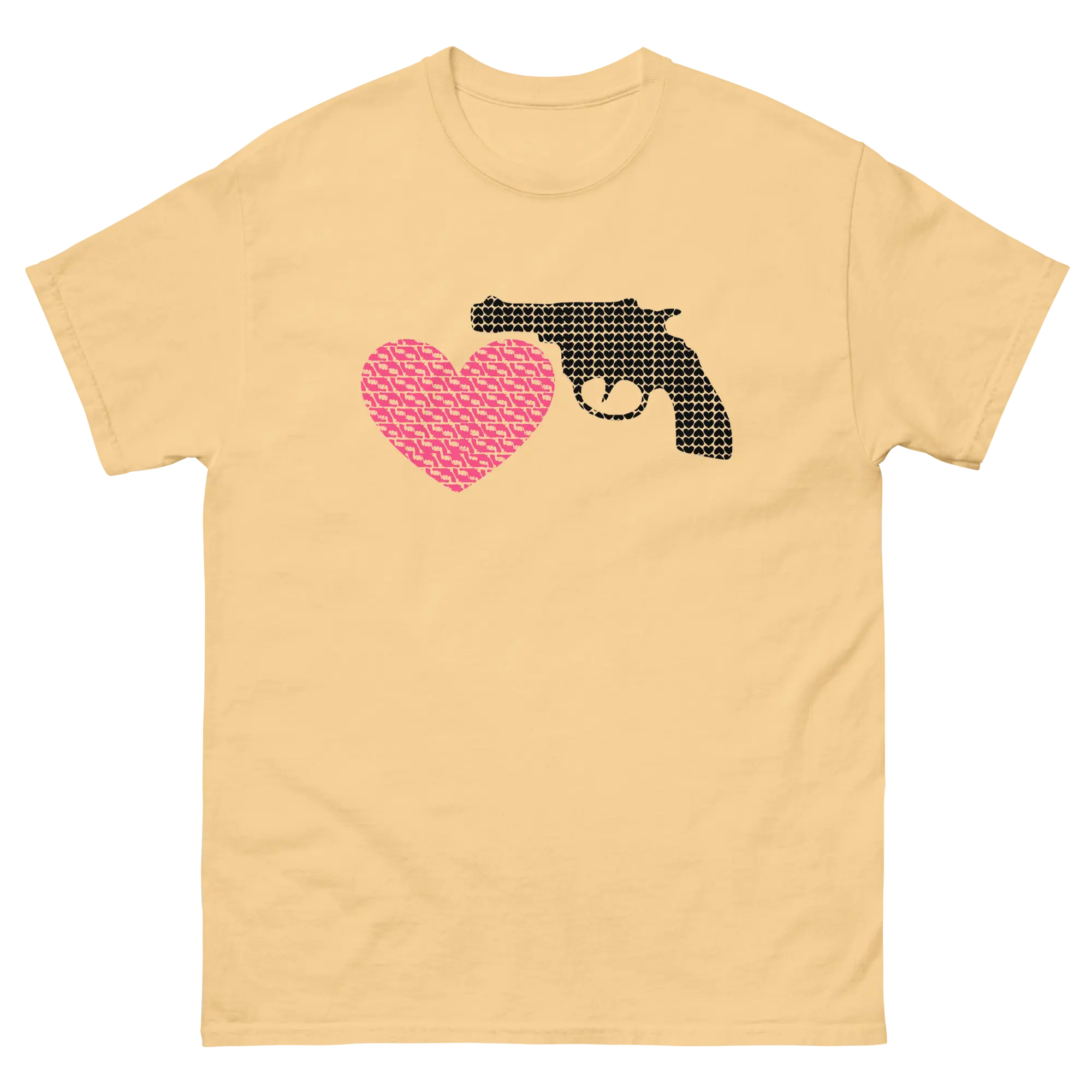 Unisex graphic statement t-shirt | Love Hate - Choose Love, Not Guns - trendsparent_ees