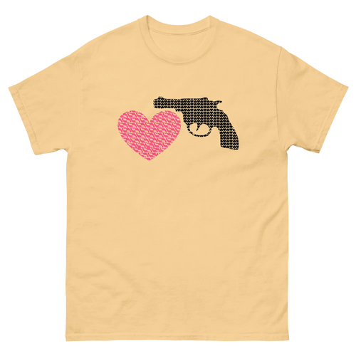 Unisex graphic statement t-shirt | Love Hate - Choose Love, Not Guns - trendsparent_ees