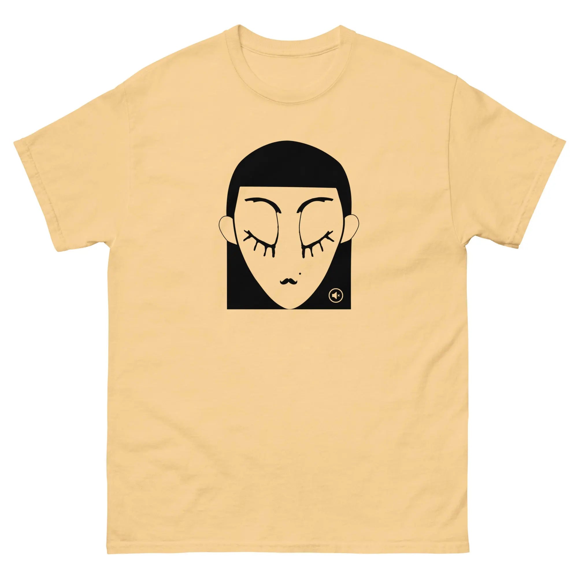 "Unisex graphic t-shirt Plain Black – minimalist streetwear Mute Mode"