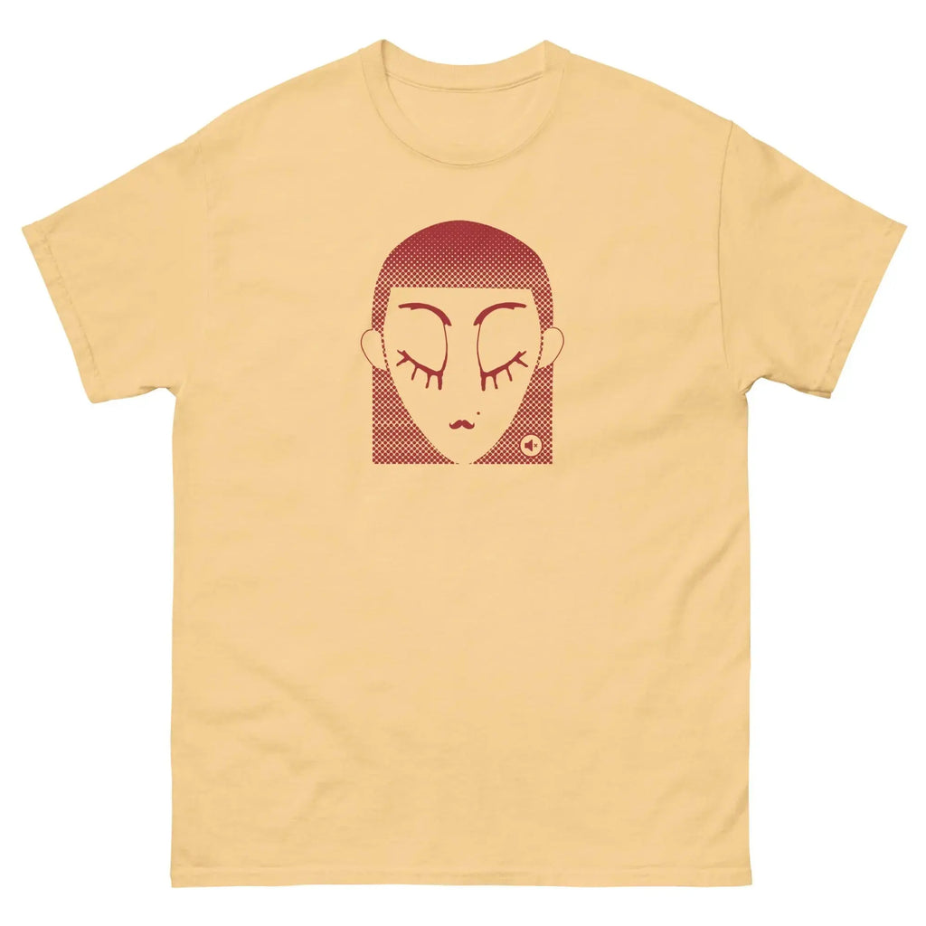 Unisex graphic t-shirt Red Dot – minimalist streetwear Mute Mode