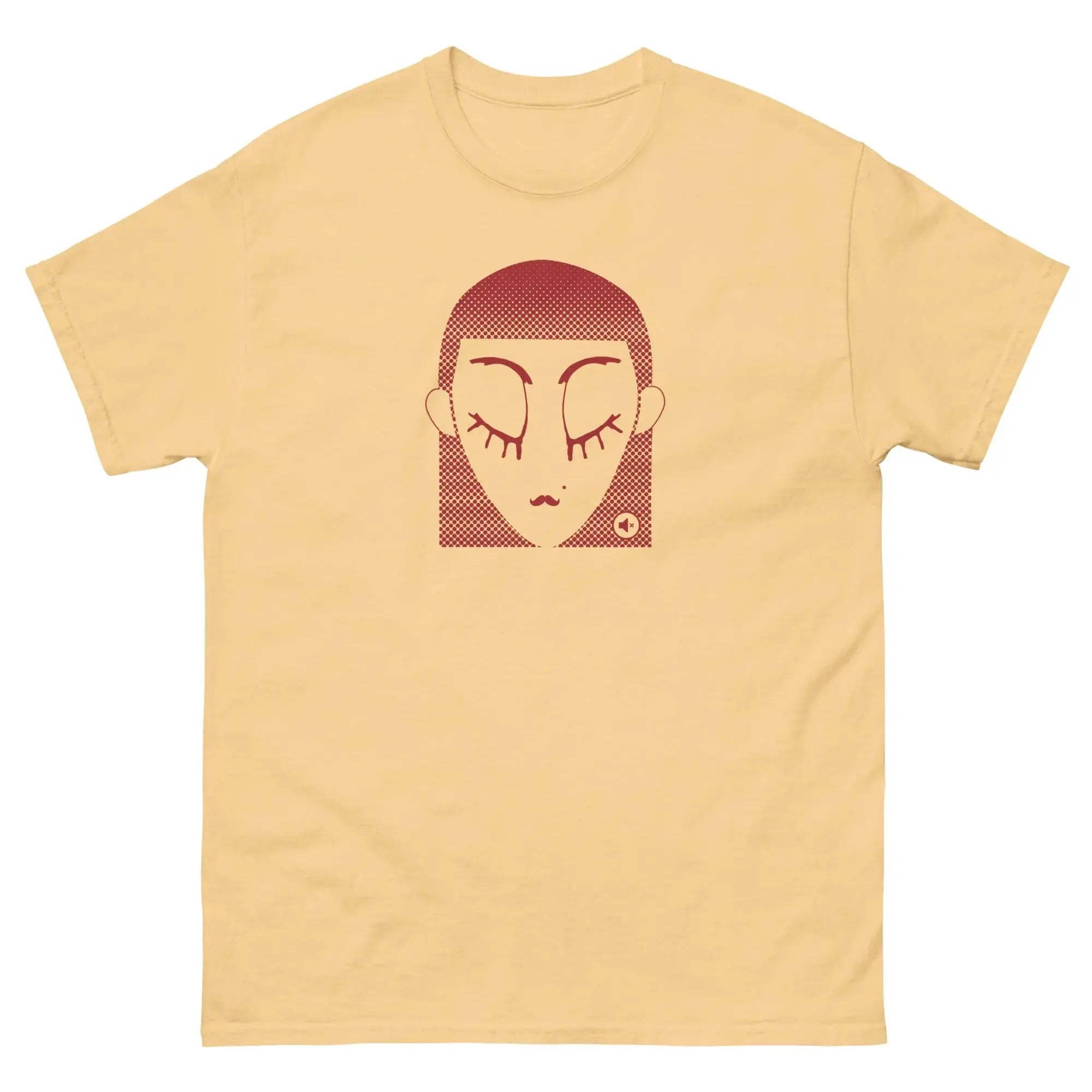 Unisex graphic t-shirt Red Dot – minimalist streetwear Mute Mode