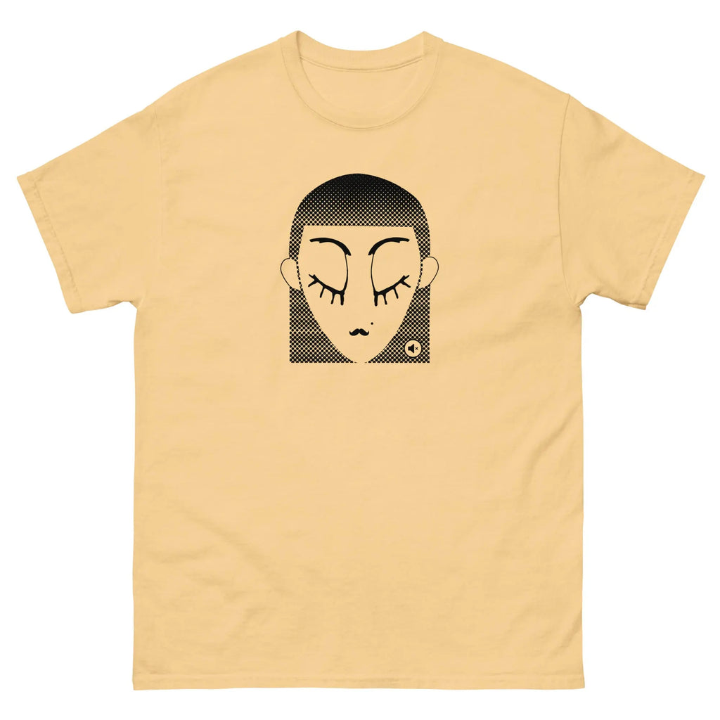 Unisex graphic t-shirt Black Dot – minimalist streetwear Mute Mode
