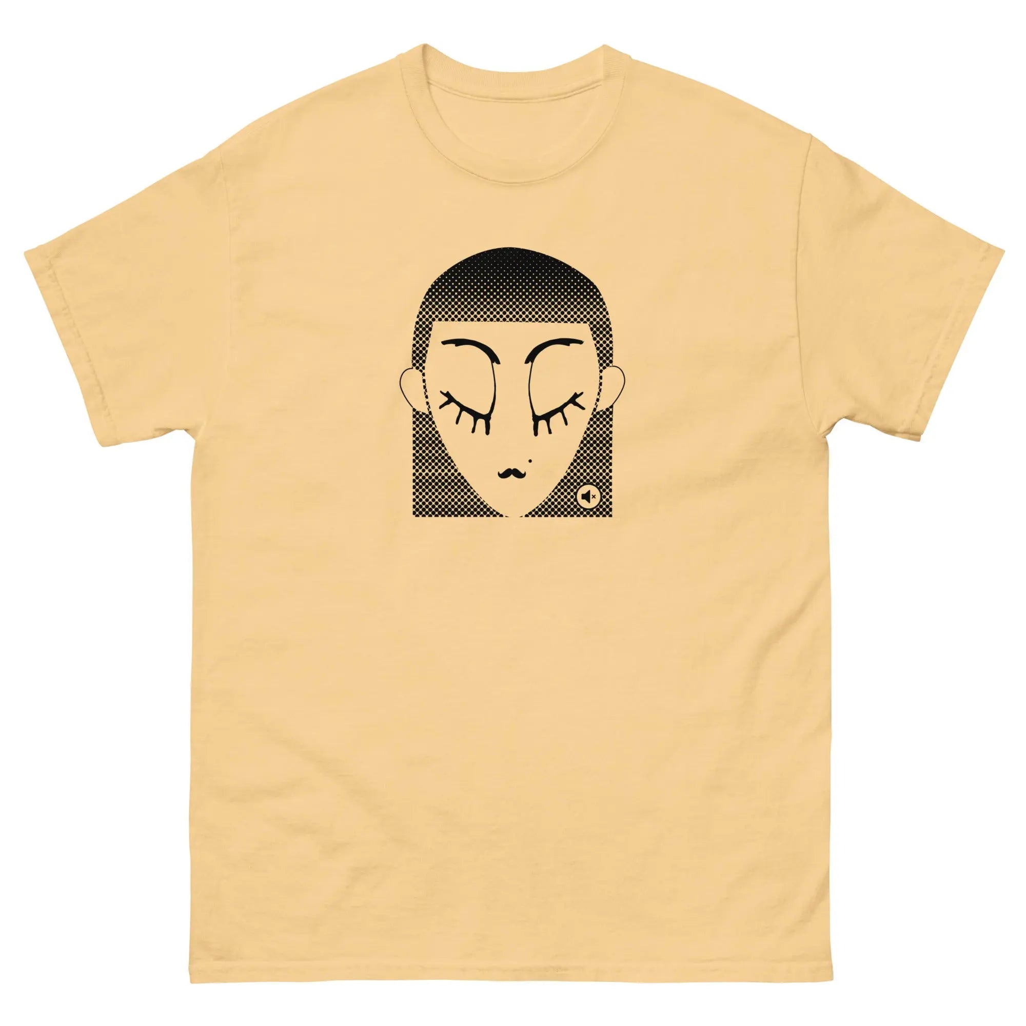 Unisex graphic t-shirt Black Dot – minimalist streetwear Mute Mode
